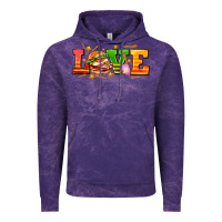 Cloud Purple love with hamburger Vintage Hoodie - AdoDesignShop