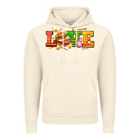 Vintage Artic love with hamburger Vintage Hoodie - AdoDesignShop
