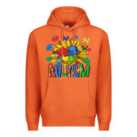 Carrot austism sunflower Premium Hoodie - MaliasSmallBusiness