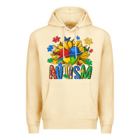 Pina Colada austism sunflower Premium Hoodie - MaliasSmallBusiness