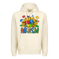 Sandshell austism sunflower Premium Hoodie - MaliasSmallBusiness