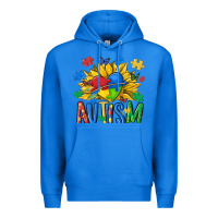 True Royal austism sunflower Premium Hoodie - MaliasSmallBusiness