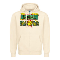 Sandshell softball nana with leopard Zipper Hoodie - Zillion Design Studio