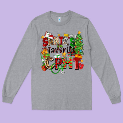 Santa's Favorite Cpht Long Sleeve Tee Designed By Zillion Design Studio
