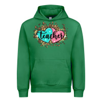 Emerald heart teacher Urban Hoodie - MaliasSmallBusiness