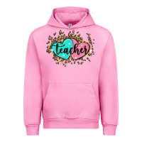 Fuchsia Pink heart teacher Urban Hoodie - MaliasSmallBusiness