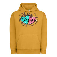 Pigment Peanut Butter heart teacher Urban Hoodie - MaliasSmallBusiness