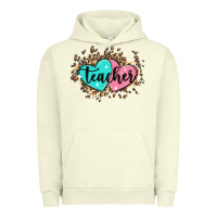 Pigment Pistachio heart teacher Urban Hoodie - MaliasSmallBusiness