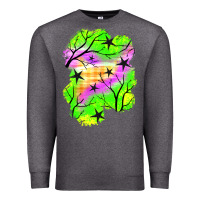 Charcoal Heather star halloween patch Premium Sweatshirt - BundleAndBundleShop