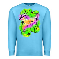 Ocean Blue star halloween patch Premium Sweatshirt - BundleAndBundleShop
