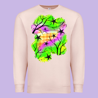 Star Halloween Patch Premium Sweatshirt Designed By Bundleandbundleshop