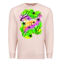 Pale Pink star halloween patch Premium Sweatshirt - BundleAndBundleShop