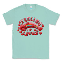 Seafoam feeling loved valentine's day Classic Tee - RanaPortraitStore