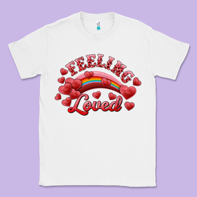 Feeling Loved Valentine's Day Classic Tee Designed By Ranaportraitstore