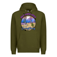 Army Green salt water heals everything Premium Hoodie - MaliasSmallBusiness
