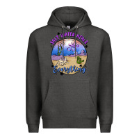 Charcoal Heather salt water heals everything Premium Hoodie - MaliasSmallBusiness