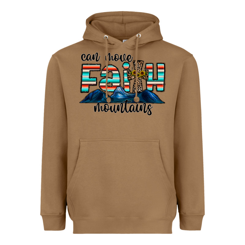 Can Move Faith Mountains Heavyweight Hoodie by CowhideDigitalArt | Teevron