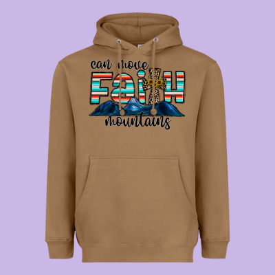 Can Move Faith Mountains Heavyweight Hoodie Designed By Cowhidedigitalart
