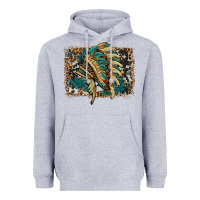 Heather Grey indian headdress with background Heavyweight Hoodie - HRA Design Shop