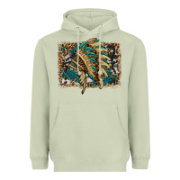 Matcha indian headdress with background Heavyweight Hoodie - HRA Design Shop