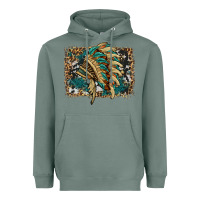 Sage indian headdress with background Heavyweight Hoodie - HRA Design Shop
