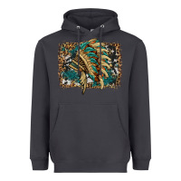 Smoke indian headdress with background Heavyweight Hoodie - HRA Design Shop