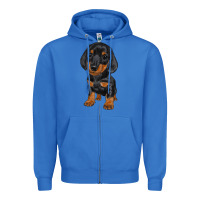 True Royal dachshund puppy Zipper Hoodie - RanaPortraitStore