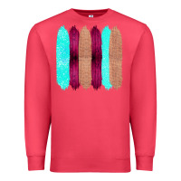 Cardinal Colored Farm Life Purple Wood Jute Cyan Glitter Brush Strokes Premium Sweatshirt - Bettercallsaul