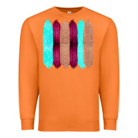 Carrot Colored Farm Life Purple Wood Jute Cyan Glitter Brush Strokes Premium Sweatshirt - Bettercallsaul
