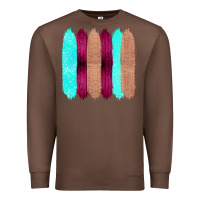 Chestnut Colored Farm Life Purple Wood Jute Cyan Glitter Brush Strokes Premium Sweatshirt - Bettercallsaul