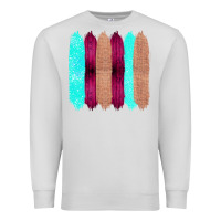 Dove Grey Colored Farm Life Purple Wood Jute Cyan Glitter Brush Strokes Premium Sweatshirt - Bettercallsaul