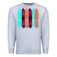 Heather Grey Colored Farm Life Purple Wood Jute Cyan Glitter Brush Strokes Premium Sweatshirt - Bettercallsaul