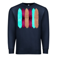 Navy Colored Farm Life Purple Wood Jute Cyan Glitter Brush Strokes Premium Sweatshirt - Bettercallsaul