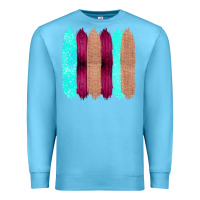 Ocean Blue Colored Farm Life Purple Wood Jute Cyan Glitter Brush Strokes Premium Sweatshirt - Bettercallsaul