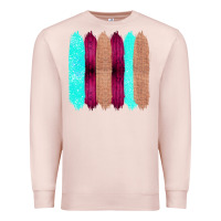 Pale Pink Colored Farm Life Purple Wood Jute Cyan Glitter Brush Strokes Premium Sweatshirt - Bettercallsaul
