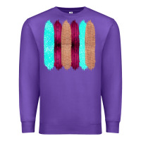 Purple Colored Farm Life Purple Wood Jute Cyan Glitter Brush Strokes Premium Sweatshirt - Bettercallsaul