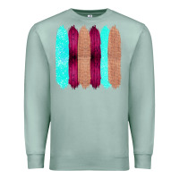 Seafoam Colored Farm Life Purple Wood Jute Cyan Glitter Brush Strokes Premium Sweatshirt - Bettercallsaul