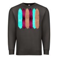 Smoke Colored Farm Life Purple Wood Jute Cyan Glitter Brush Strokes Premium Sweatshirt - Bettercallsaul