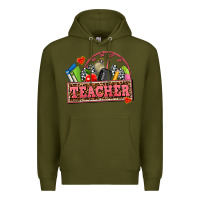 Army Green race teacher Premium Hoodie - AdoDesignShop