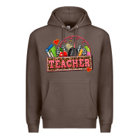 Coffee race teacher Premium Hoodie - AdoDesignShop