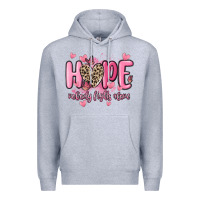 Heather Grey hope nobody fights alone Premium Hoodie - MaliasSmallBusiness