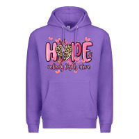 Purple hope nobody fights alone Premium Hoodie - MaliasSmallBusiness