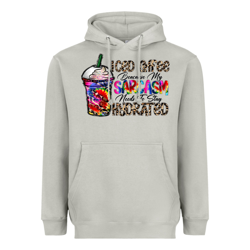 Coffee Because My Sarcasm Needs To Stay Png Heavyweight Hoodie by CowhideDigitalArt | Teevron