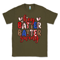 Army Green hey batter batter swing Classic Tee - Zillion Design Studio