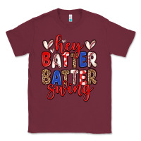 Burgundy hey batter batter swing Classic Tee - Zillion Design Studio