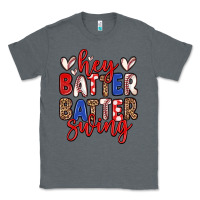 Charcoal Heather hey batter batter swing Classic Tee - Zillion Design Studio
