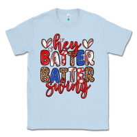 Dusty Blue hey batter batter swing Classic Tee - Zillion Design Studio