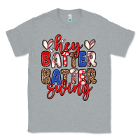 Heather Grey hey batter batter swing Classic Tee - Zillion Design Studio