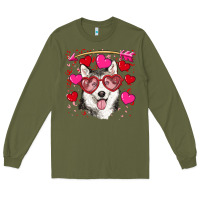 Army Green Valentine's day husky Long Sleeve Tee - RanaPortraitStore