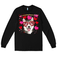 Black Valentine's day husky Long Sleeve Tee - RanaPortraitStore